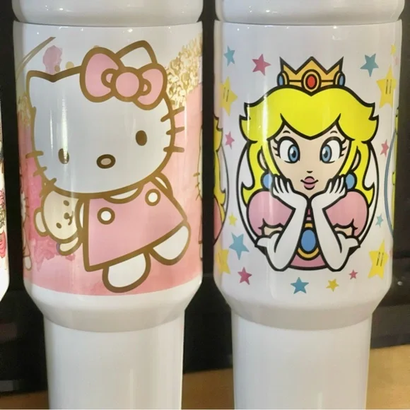Disney Belle,Winnie the pooh,Barbie,SuperMario,Hello Kitty 40 oz Tumbler… - Picture 14 of 16